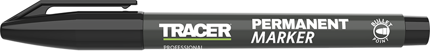 Tracer Permanent Marker Black APM1 with lid